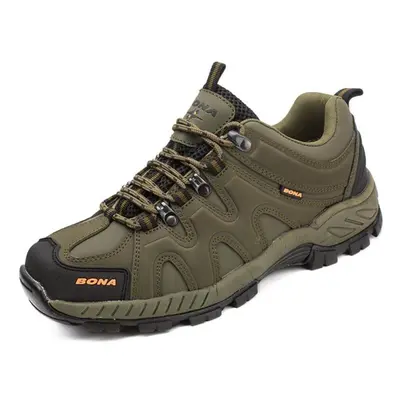 (green, 42) Bona New Arrival Classics Style Men Hiking Shoes Lace Up Men Sport Shoes Outdoor Jog