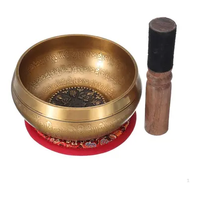 4.72 Inches Singing Bowl Tibetan Buddhist Prayer Instrument With Stick Bell Meditation Music