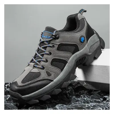 (gray, 41) Men&apos;s Outdoor Hiking Shoes Casual Oversize Shoes