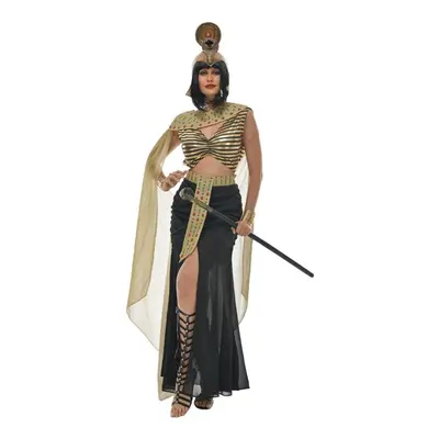 (as the picture, L) Halloween Women Deluxe Cleopatra Queen Dress Egyptian Goddess Costume