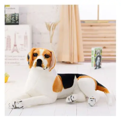 (Black, 75cm) 30-90cm Giant Beagle Dog Toy Realistic Stuffed Animals Dog Plush Toys