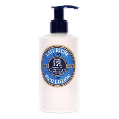 Shea Butter Rich Body Lotion by LOccitane for Unisex - 8.4 oz Body Lot