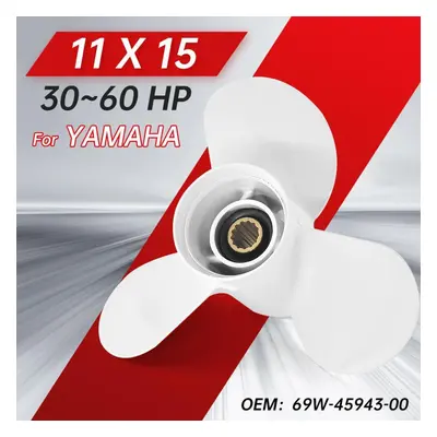 3-blade Propeller For Yamaha T25-60hp / For Honda 35-60hp Motors Part #69w-45943-00 11x15 Alumin