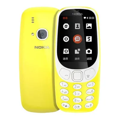 (yellow, Simple Set) Refurbished Nokia Original Unlocked Nokia 3310(2017) Dual Sim 2g Mobile Pho