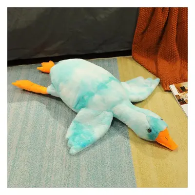 (blue, 160cm) 50-190cm Cute Big White Goose Plush Toy Kawaii Huge Duck Sleep Pillow Cushion Soft