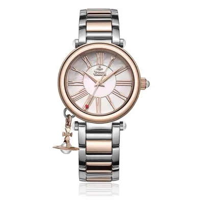 Vivienne Westwood Women's Quartz Watch with Mother of Pearl Dial Analogue Display and Metal Brac