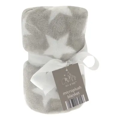 Elli & Raff Star Microplush Blanket, Natural