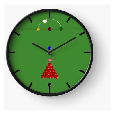 (Snooker Table=1931) Wall Clock Inch Funny Mantel & Tabletop Art Decor for Home Bedroom Office