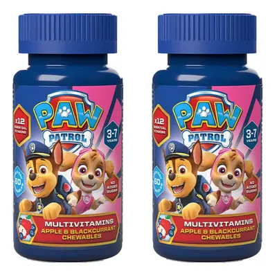 Multivitamins, Apple & Blackcurrant Chewables with Essential Vitamins, Vegan, No Added Sugar, fo