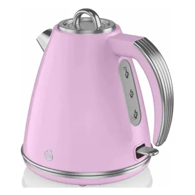 Swan Retro PINK 3kW, 1.5L JUG Kettle, Degree Base, Fast Boil