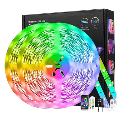 (Waterproof 20M(2 Rolls of 10m), Multicolor(9 Colors Changing)) LED Light, 20m Outdoor Waterproo