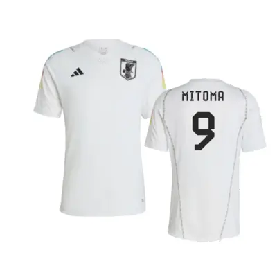 (L) Japan Pre-Match Shirt (White) (Mitoma 9)