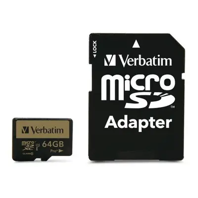 Verbatim Pro+ 64GB MicroSDHC MLC Class memory card