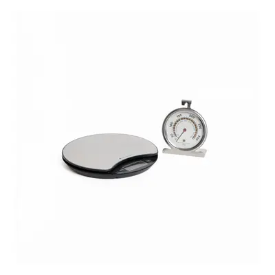 MasterClass Digital 5kg Round Platform Scales, Gift Boxed MasterClass Deluxe Large Stainless Ste