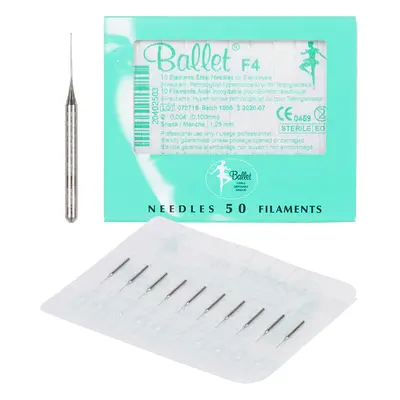 Ballet Electrolysis Needles Stainless Steel F4 (50)