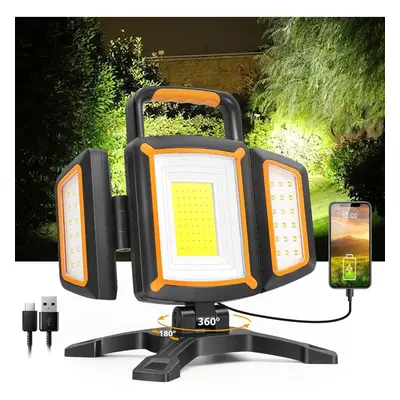 30W Rechargeable Work Light, Lumen Battery Powered Magnetic Work Light, Waterproof Portable Rech