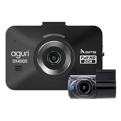 Aguri DX4000 Drive Assist Dash Cam, Speed Trap Detector & Speed Limit Alert System with Rear Cam