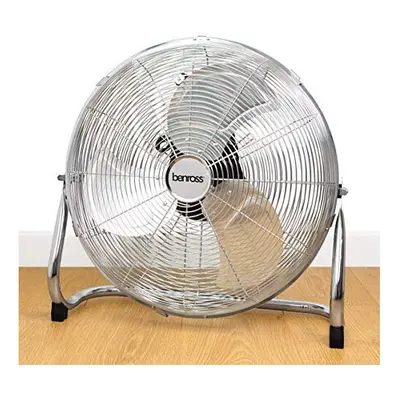 Benross 18-Inch Standing Floor Fan / High Velocity Fan / Speed Settings / Adjustable Tilting Hea