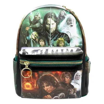 Loungefly Lord of the Rings LOTR Movie Collage Womens Double Strap Sho