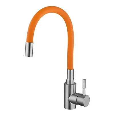 (orange, G1/2) Ula Colorful Hose Kitchen Faucet Kitchen Hot Cold Water Mixer Tap Sink Faucet For