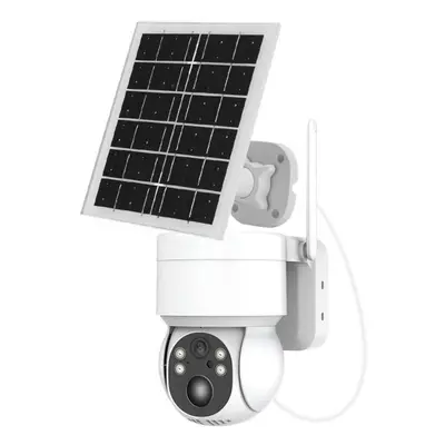 (white) 2.5k 4mp Wifi Wireless Outdoor Ip Camera Solar Cctv Security Camera Icsee Video Surveill