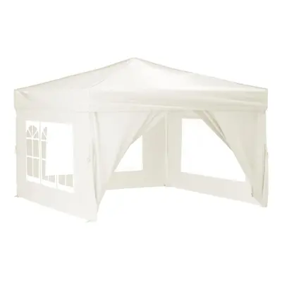 (cream, x x cm) vidaXL Folding Party Tent with Sidewall Patio Camping Gazebo Pavilion Marquee