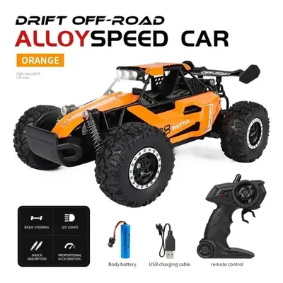 (orange) Remote Control Car 1:16 With Light High Speed Off-road Climbing Remote Control Car Toy 