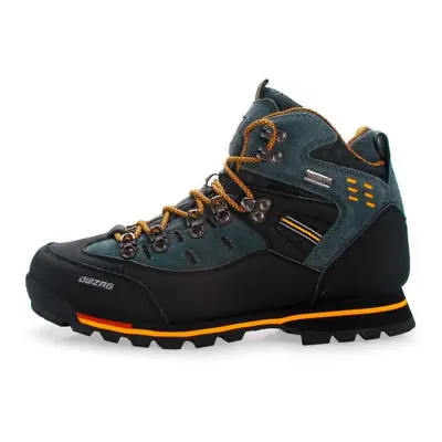 (black,yellow, 47) Waterproof Men Hiking Shoes Outdoor Trekking Shoes Men Ankle Hiking Boots