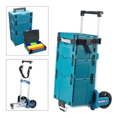 Makita MakPac Tower Trolley - Includes Makpac Cases Type 1,2,3,4 + Organiser