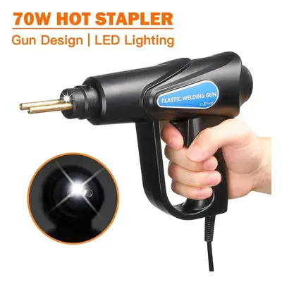 (US plug) Hot Stapler Welder Gun Car Bumper Fender Fairing Plastic Welding Gun W/staples