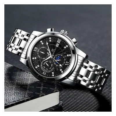 (black) Weisikai 5008b Men Watches New Top Brand Luxury Men&apos;s Watch With Box Waterproof Lum