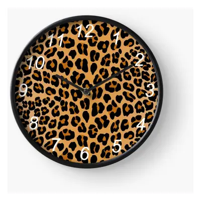 (Leopard=2002) Wall Clock Inch Funny Mantel & Tabletop Art Decor for Home Bedroom Office