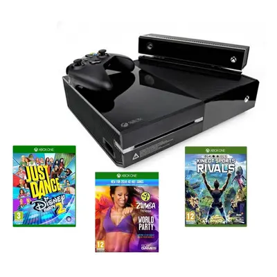 (Kinect Disney Just Dance Zumba Sports rivals) Microsoft Xbox One Console & Kinect Sensor camera