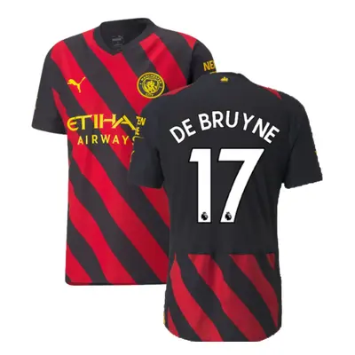 (S) Man City Authentic Away Shirt (DE BRUYNE 17)