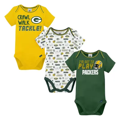 Gerber Unisex Baby Baby Boys NFL Pack Short Sleeve Onesie Bodysuit Team Color Months