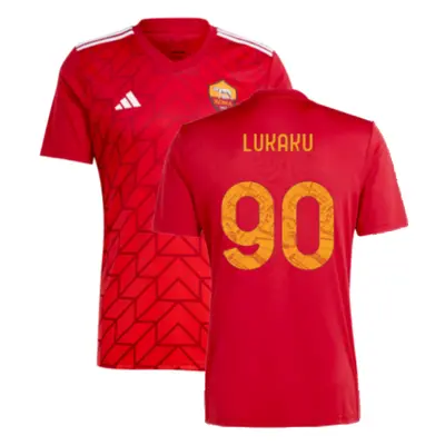 (3XL) Roma Icon Pre-Match Shirt (Red) (LUKAKU 90)