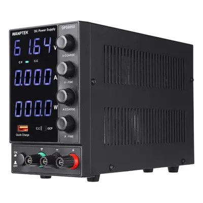 Wanptek DPS605U 110V/220V Digits Display Adjustable DC Power Supply 0-60V 0-5A 300W USB Fast Cha