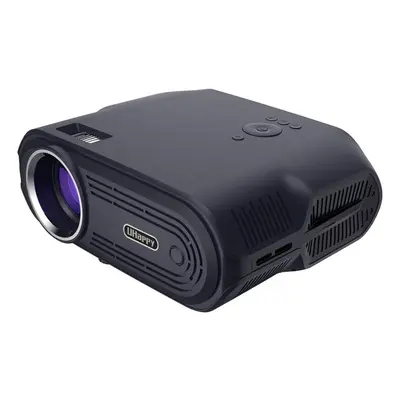 (Grey, US Plug) 1280x720P LED Projector ANSI Lumens 3000:1 Contrast Ratio Vertiacl Manual Keysto