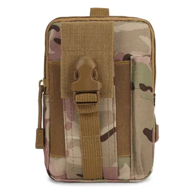 (CP camouflage) Oxford MOLLE System Camouflage Military Tactical Waist Bag Outdoor Waterproof Sp