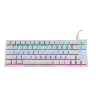 (Yellow Switch) Mechanical Keyboard Keys Gateron Switch Hot Swappable Tyce-C Wired RGB Backlit G