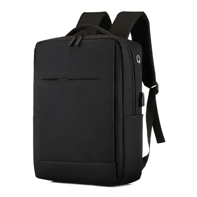 (Black) Multifunctional Laptop Bag Backpack Large Capacity With USB Port For Home Office School 