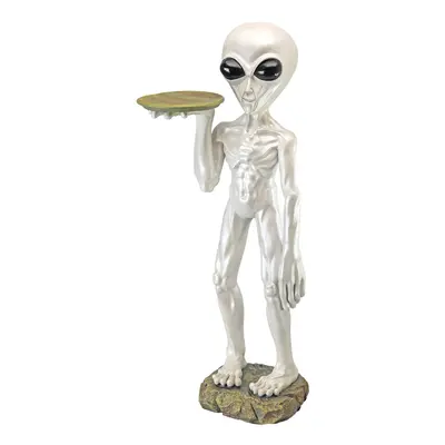 Design Toscano Roswell the Alien Butler Pedestal Table, cm, Polyresin, Full Colour