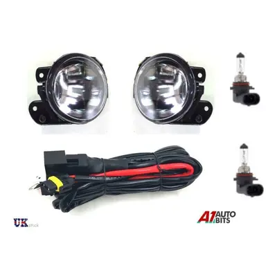 VW T5 TRANSPORTER CRAFTER POLO 9N FRONT BUMPER LIGHTS FOG LAMPS + WIRING & BULBS