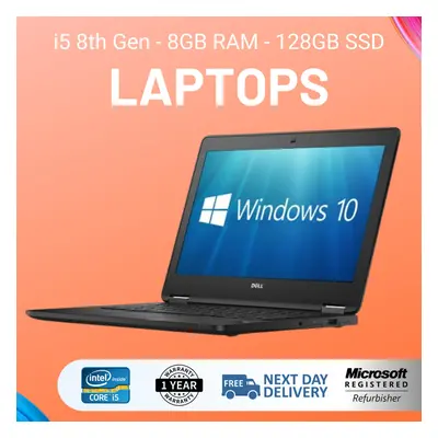 Budget Intel i5 8th Gen Laptop With Windows 8GB Memory 128GB SSD Wifi *USED*