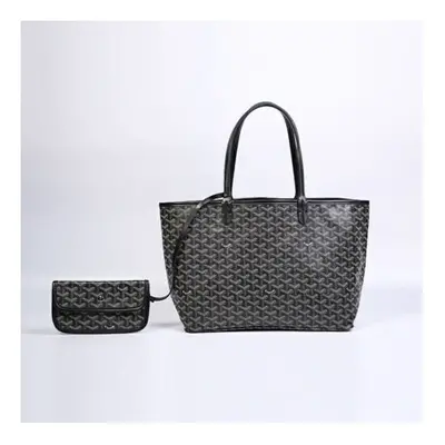 (black, medium) UK Goyard Dog Tooth Bag Large Capacity Tote Mother Bag Handbag Gifts Women NEW