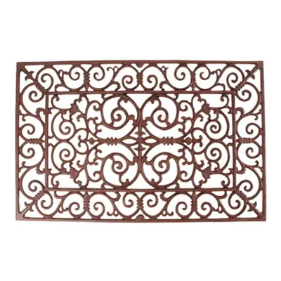 Scrolled - Rectangular Cast Iron Doormat