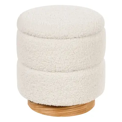 Teddy Storage Pouffe White OGDEN