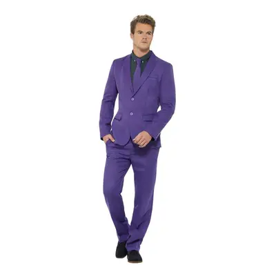 (L R, Purple) Smiffys Mens Costume Suit Set