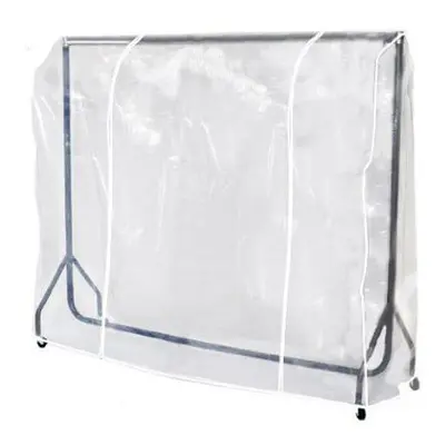 Clear Transparent Clothes Rail Cover For Hanging Garment Rail Coat Hanger (6Ft Rail Cover) By Ha