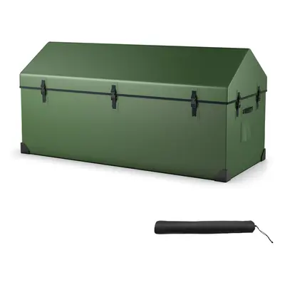 Waterproof Outdoor Storage Box Tarpaulin Deck Box w/ Ventilated Window